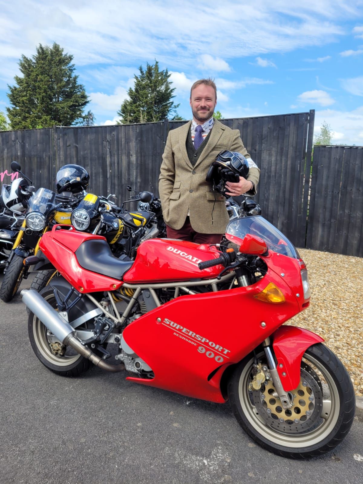 A very distinguished gentleman (and Club Officer in Charge)